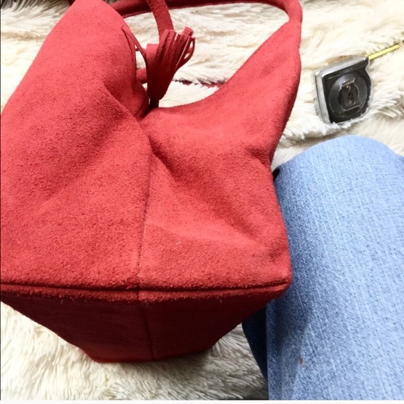 ❤️Red Suede Tote❤️ - Picture 3 of 8